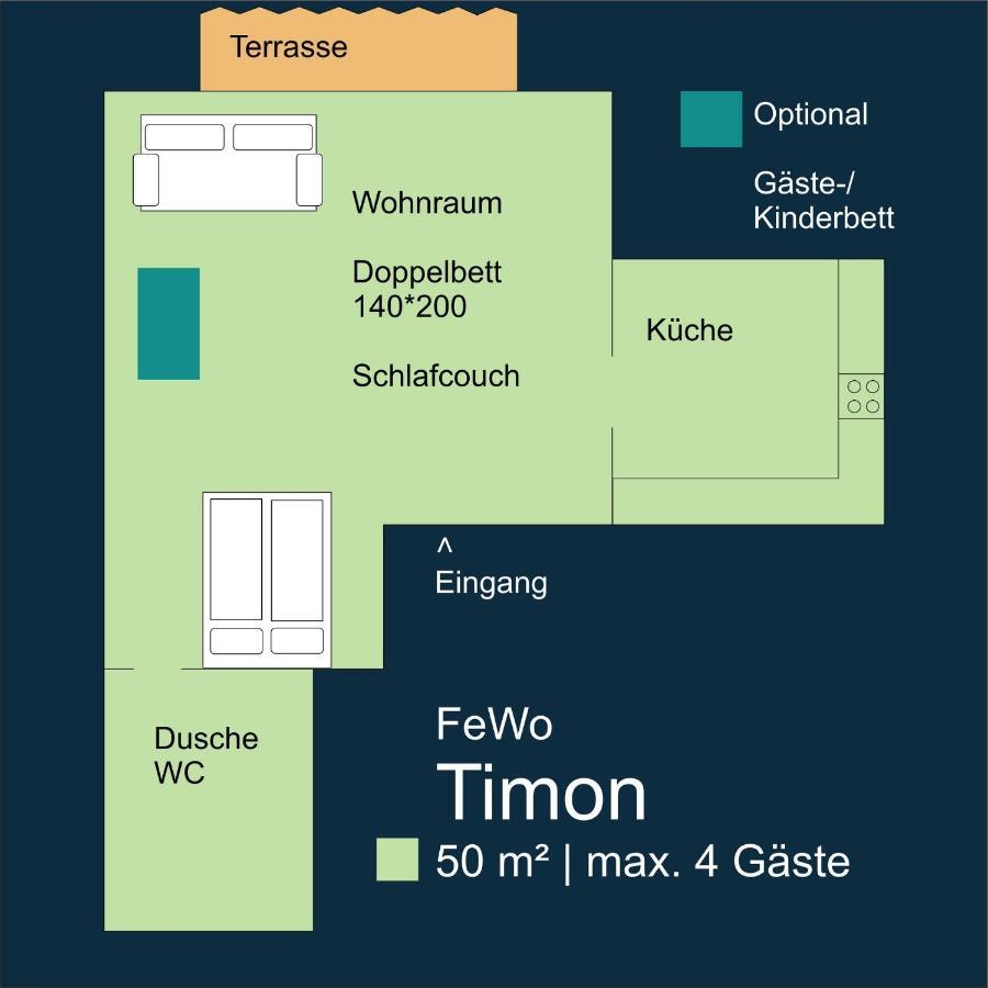 Fewo Timon Grosszuegig Modern Mit Terrasse Ca 50 Qm 햄 외부 사진